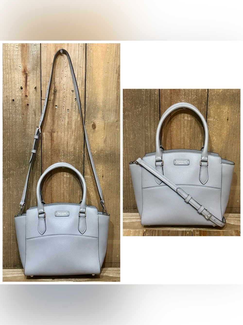 Kate Spade. 4 Piece Set: Jeanne Satchel with Free Eyeglasses, Scarf & Dust Bag. - Picture 7 of 16